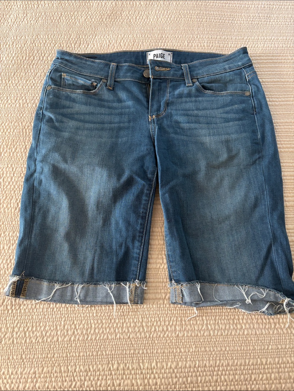 PAIGE Denim Bermuda Shorts - 26